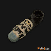 Thumbnail for JM Ceramics Cyclops Ceramic Hand Pipe Yellow mouthpiece.