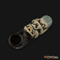 Thumbnail for JM Ceramics Cyclops Ceramic Hand Pipe Yellow side.