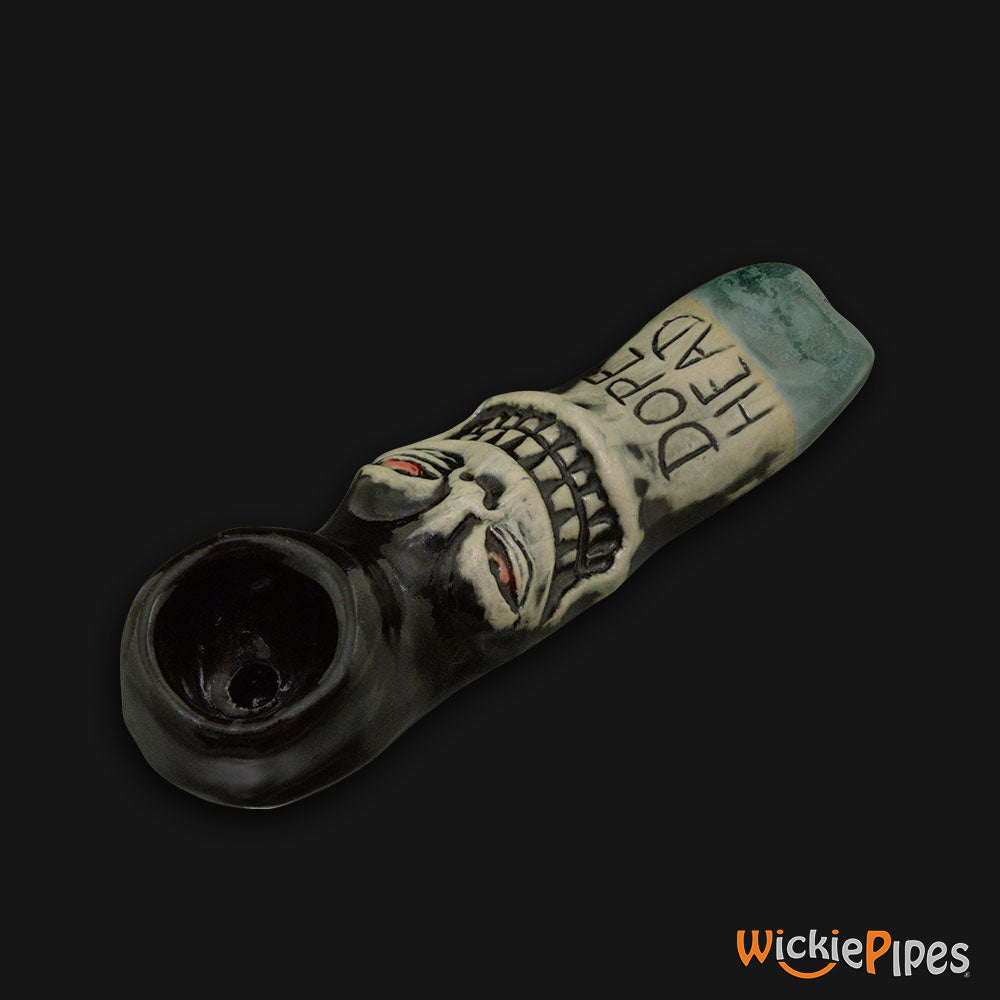 JM Ceramics Dope Head Ceramic Hand Pipe side.