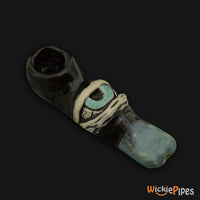 Thumbnail for JM Ceramics Large Eye Ceramic Hand Pipe Blue.