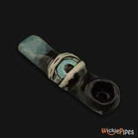 Thumbnail for JM Ceramics Large Eye Ceramic Hand Pipe Blue bowl.