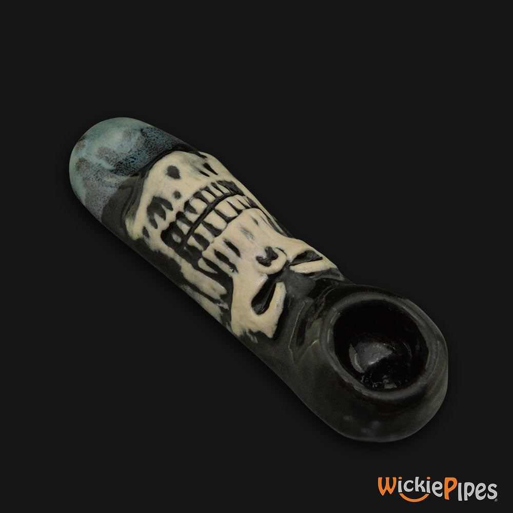 JM Ceramics Medium Skull Ceramic Hand Pipe bowl.