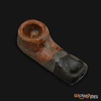 Thumbnail for JM Ceramics Mini Plain Brown Black Ceramic Hand Pipe.