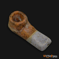Thumbnail for JM Ceramics Mini Plain Brown Speckled Ceramic Hand Pipe.