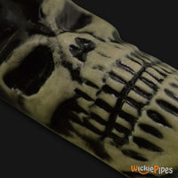Thumbnail for JM Ceramics Mini Skull Ceramic Hand Pipe detailed.