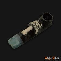 Thumbnail for JM Ceramics Mushroom Skull Ceramic Hand Pipe mouthpiece.