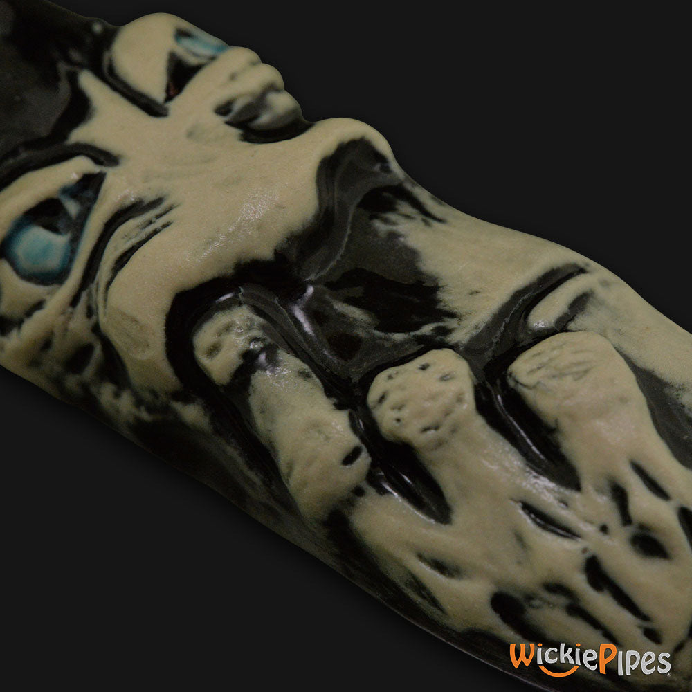 JM Ceramics Nose Picker Ceramic Hand Pipe detailed.