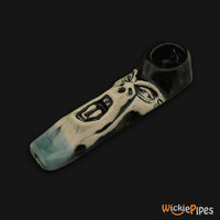 Thumbnail for JM Ceramics Screamer Ceramic Hand Pipe mouthpiece.