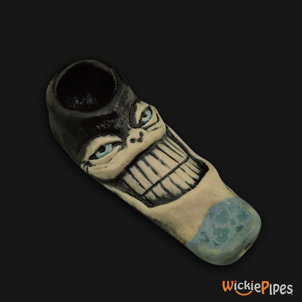JM Ceramics Small Big Grin Ceramic Hand Pipe.