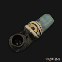 Thumbnail for JM Ceramics Small Eye Ceramic Hand Pipe Yellow side.