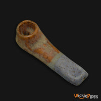 Thumbnail for JM Ceramics Small Plain Brown Speckled Ceramic Hand Pipe.