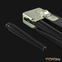 Thumbnail for JOBON Pipe Lighter Silver Black Replacement Mouthpiece Removed | WickiePipes.com