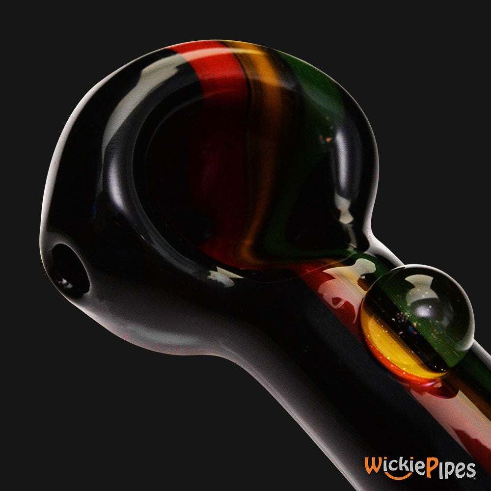 Jellyfish Glass - For The Love Of JAH 5-Inch Glass Spoon Pipe