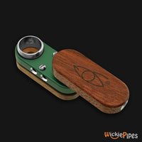 Thumbnail for Monkey Pipe Classic Green extended mouthpiece and bowl view.