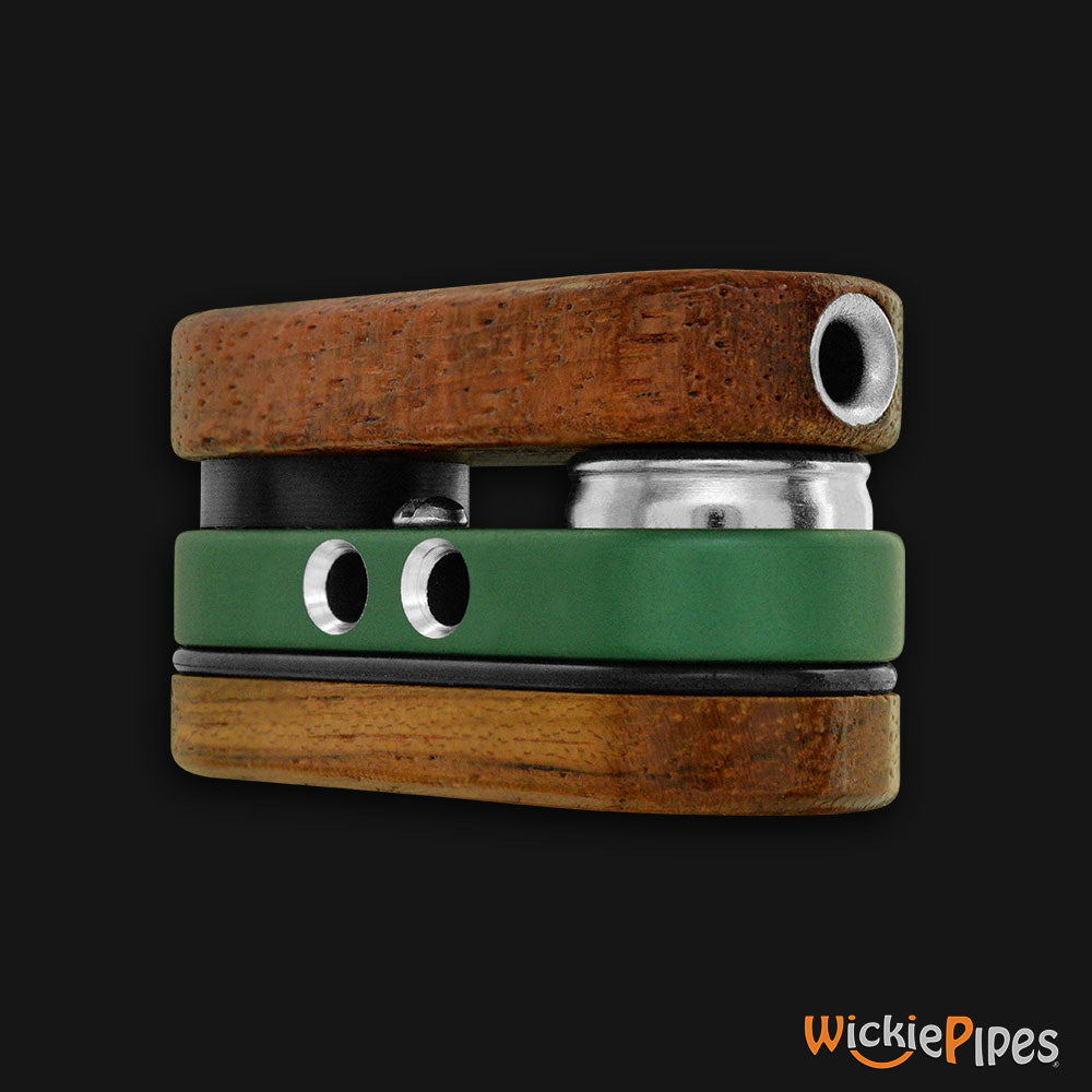 Monkey Pipe Classic Green mouthpiece over bowl.