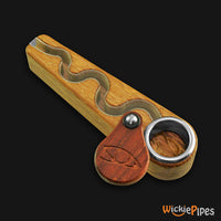 Thumbnail for Monkey Pipe Oregon Trail lid open over bowl.