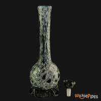 Thumbnail for Noble Glass - Black White 11-Inch Soft Glass Bubble Water Pipe Bowl Out