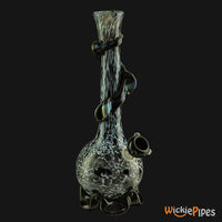 Thumbnail for Noble Glass - Black White Dichro Wrap 11-Inch Soft Glass Bubble Water Pipe