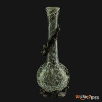 Thumbnail for Noble Glass - Black White Wrap 11-Inch Soft Glass Bubble Water Pipe Back