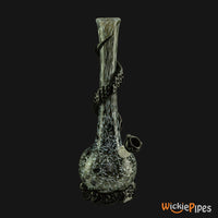 Thumbnail for Noble Glass - Black White Wrap 14-Inch Soft Glass Bubble Water Pipe