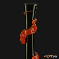Thumbnail for Noble Glass - Black Wrap 14-Inch Soft Glass Bubble Water Pipe