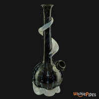 Thumbnail for Noble Glass - Blue White Wrap 11-Inch Soft Glass Bubble Water Pipe