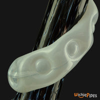 Thumbnail for Noble Glass - Blue White Wrap 14-Inch Soft Glass Bubble Water Pipe Wrap