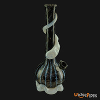Thumbnail for Noble Glass - Blue White Wrap 14-Inch Soft Glass Bubble Water Pipe