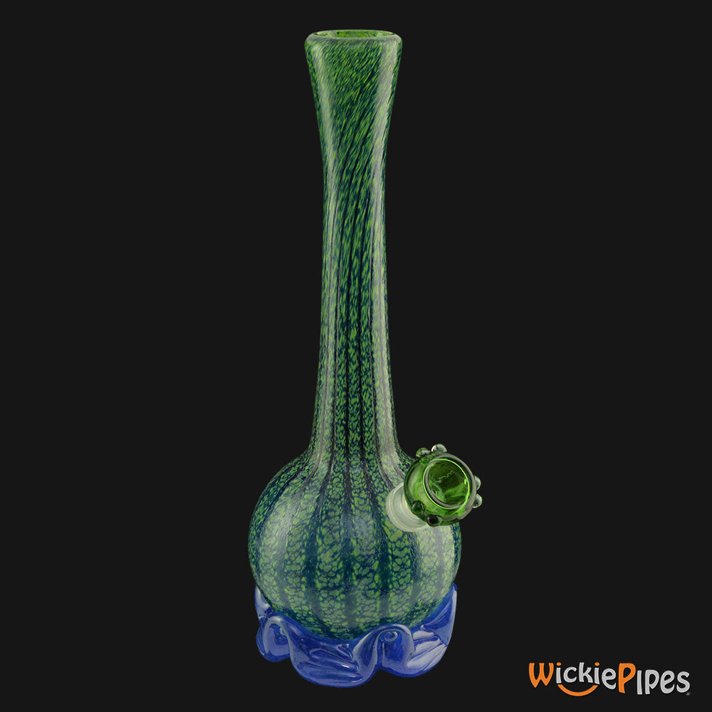 Noble Glass - Dark Green 11-Inch Soft Glass Bubble Water Pipe