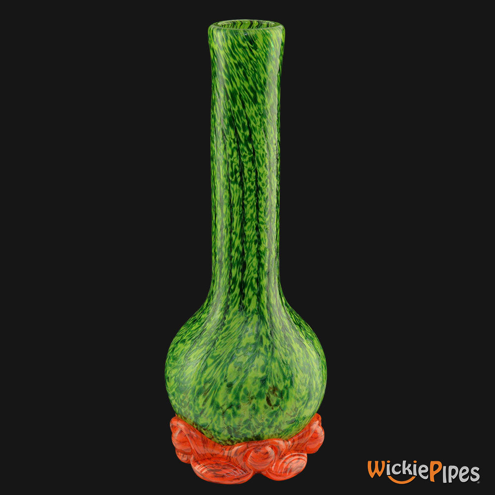 Noble Glass - Green 11-Inch Soft Glass Bubble Water Pipe Back