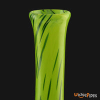 Thumbnail for Noble Glass - Lime Green 11-Inch Soft Glass Bubble Water Pipe Flared Mouthpiece