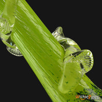Thumbnail for Noble Glass - Lime Green Wrap 14-Inch Soft Glass Bubble Water Pipe Wrap