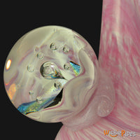 Thumbnail for Noble Glass - Marble Dichro Pink Wrap 14-Inch Soft Glass Bubble Water Pipe Marble