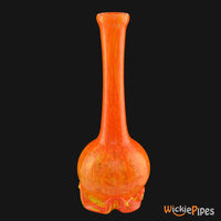 Thumbnail for Noble Glass - Orange 11-Inch Soft Glass Bubble Water Pipe Back