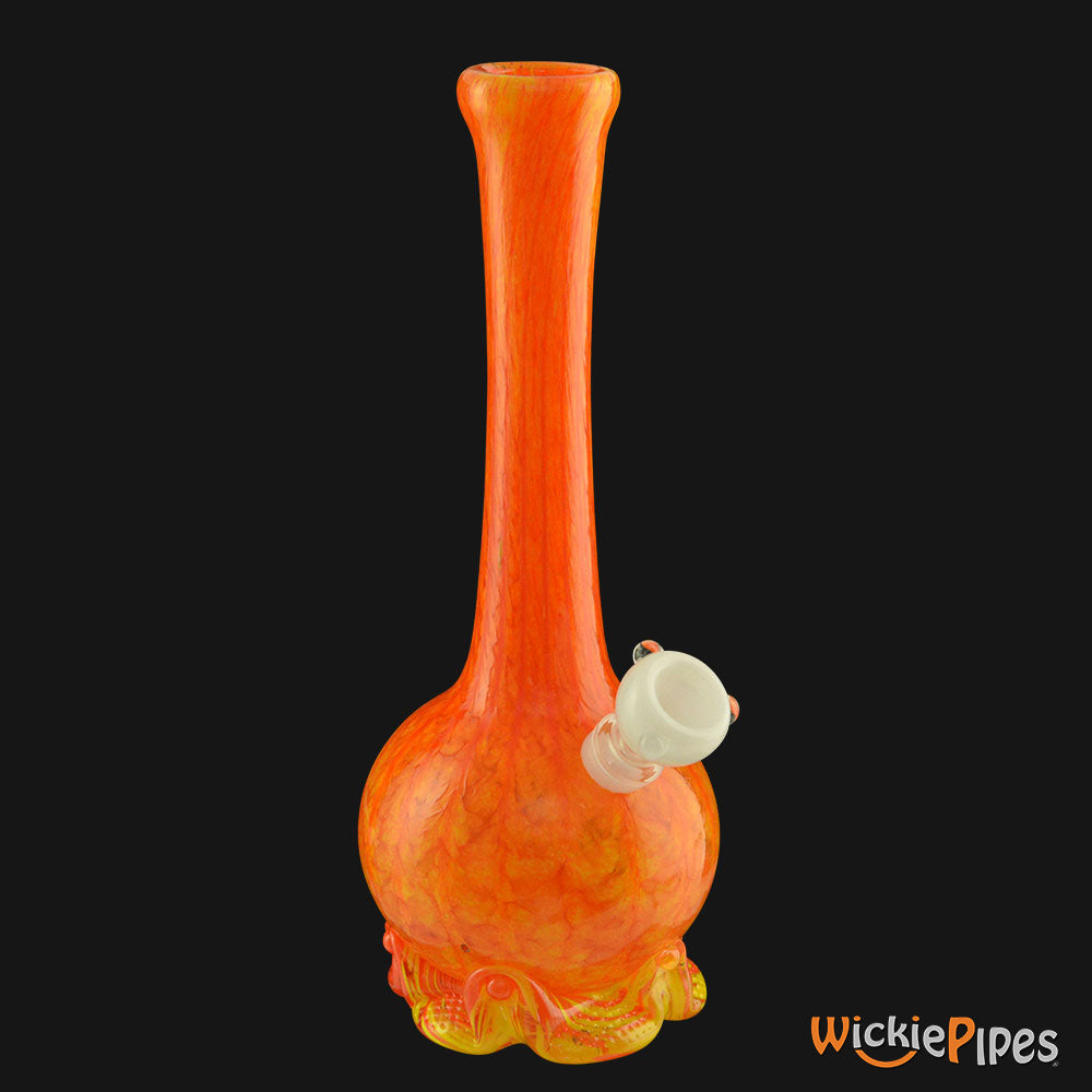 Noble Glass - Orange 11-Inch Soft Glass Bubble Water Pipe