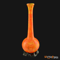 Thumbnail for Noble Glass - Orange Gold 11-Inch Soft Glass Bubble Water Pipe Back