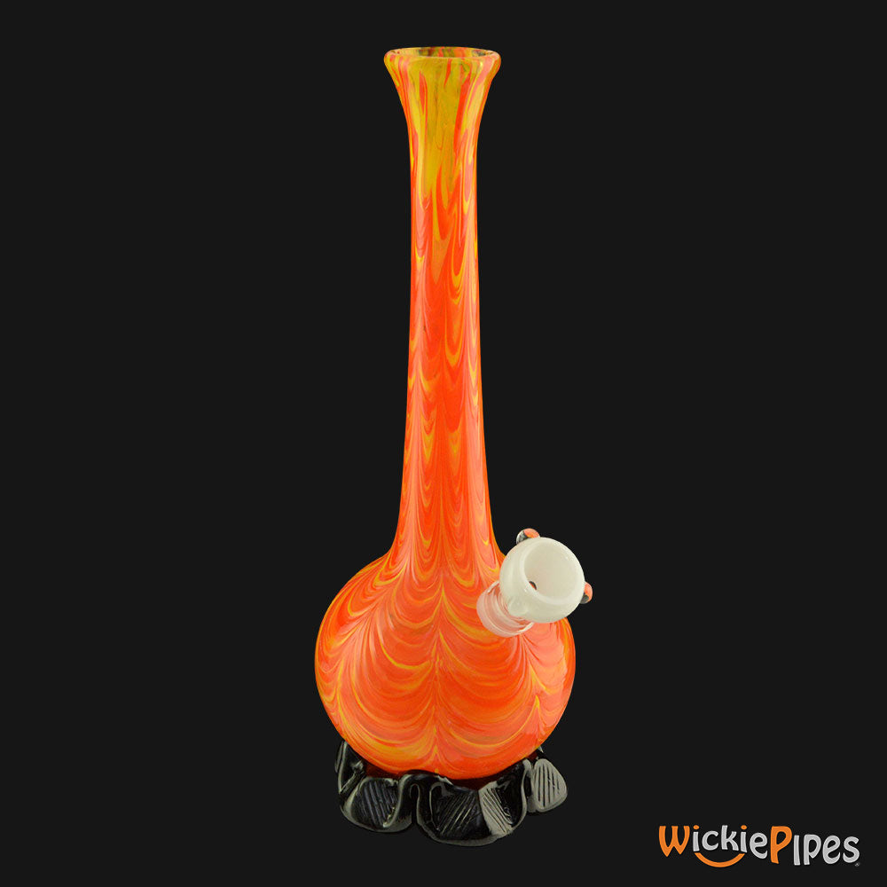 Noble Glass - Orange Gold 11-Inch Soft Glass Bubble Water Pipe