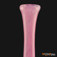 Thumbnail for Noble Glass - Pink White 11-Inch Soft Glass Bubble Water Pipe Flared Mouthpiece