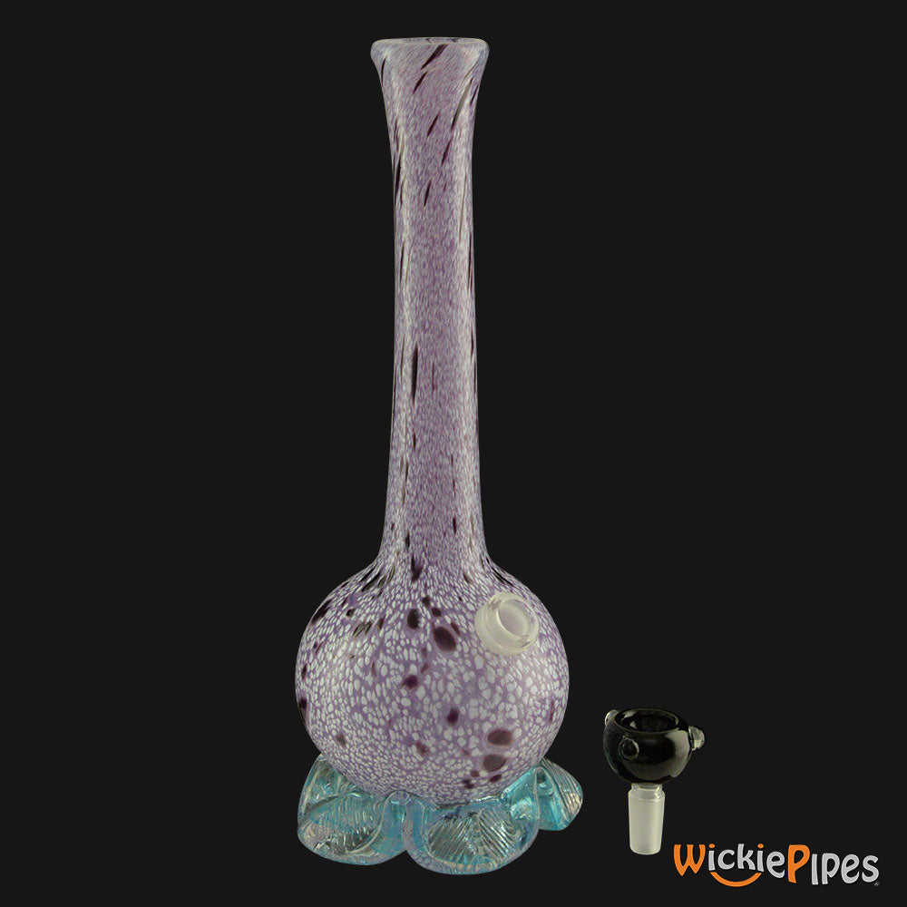 Noble Glass - Purple 11-Inch Soft Glass Bubble Water Pipe Bowl Out