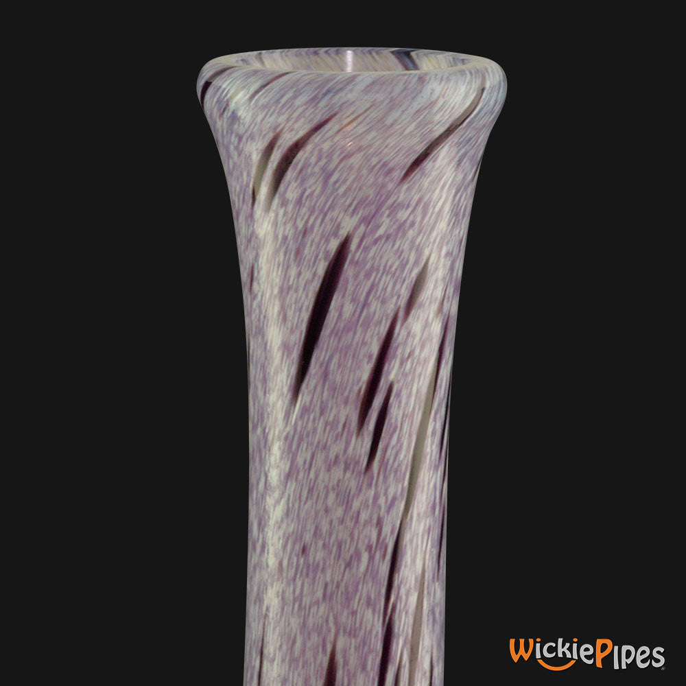 Noble Glass - Purple 11-Inch Soft Glass Bubble Water Pipe Flared Mouthpiece