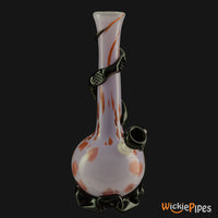 Thumbnail for Noble Glass - Purple Red Wrap 11-Inch Soft Glass Bubble Water Pipe