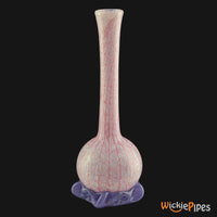 Thumbnail for Noble Glass - White Pink 11-Inch Soft Glass Bubble Water Pipe Back