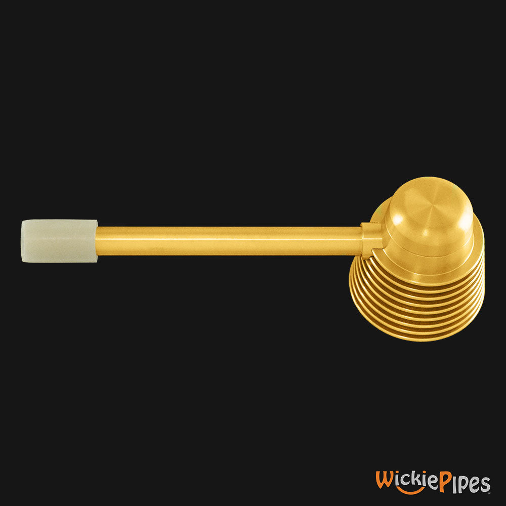 Punchbowl - Beehive 3.5-Inch Brass Hand Pipe bottom view.