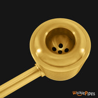Thumbnail for Punchbowl - Beehive 3.5-Inch Brass Hand Pipe close up of bowl.