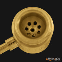 Thumbnail for Punchbowl - Lava 3.5-Inch Brass Hand Pipe close up of bowl.