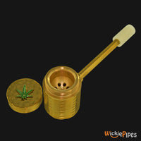 Thumbnail for Punchbowl - Lava 3.5-Inch Brass Hand Pipe lid open bowl.
