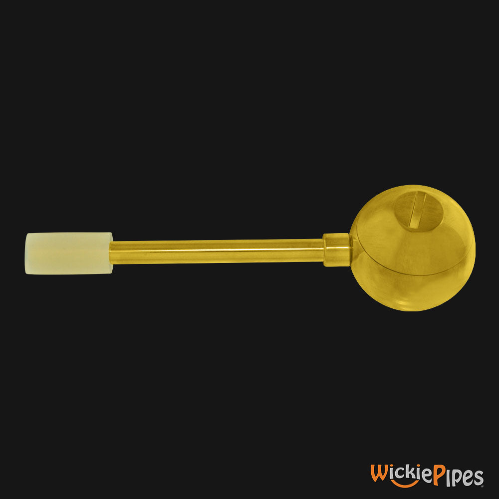 Punchbowl - Lollipop 3.5-Inch Brass Hand Pipe bottom view.