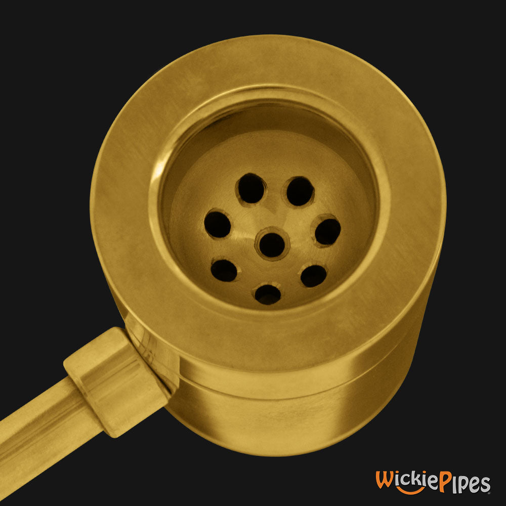 Punchbowl - Popeye 3.5-Inch Brass Hand Pipe close up of bowl.