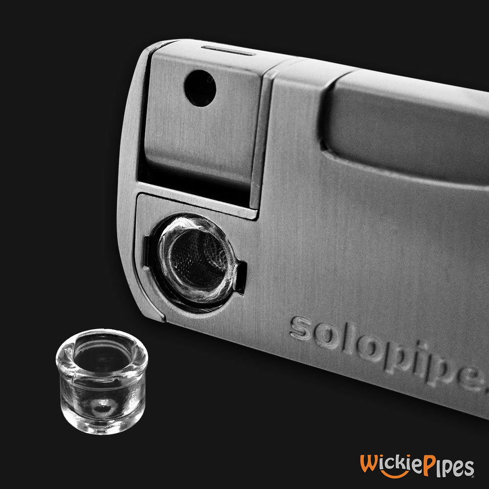 SoloPipe Self-Igniting Pipe Lighter Combo Replacement Glass Bowl.