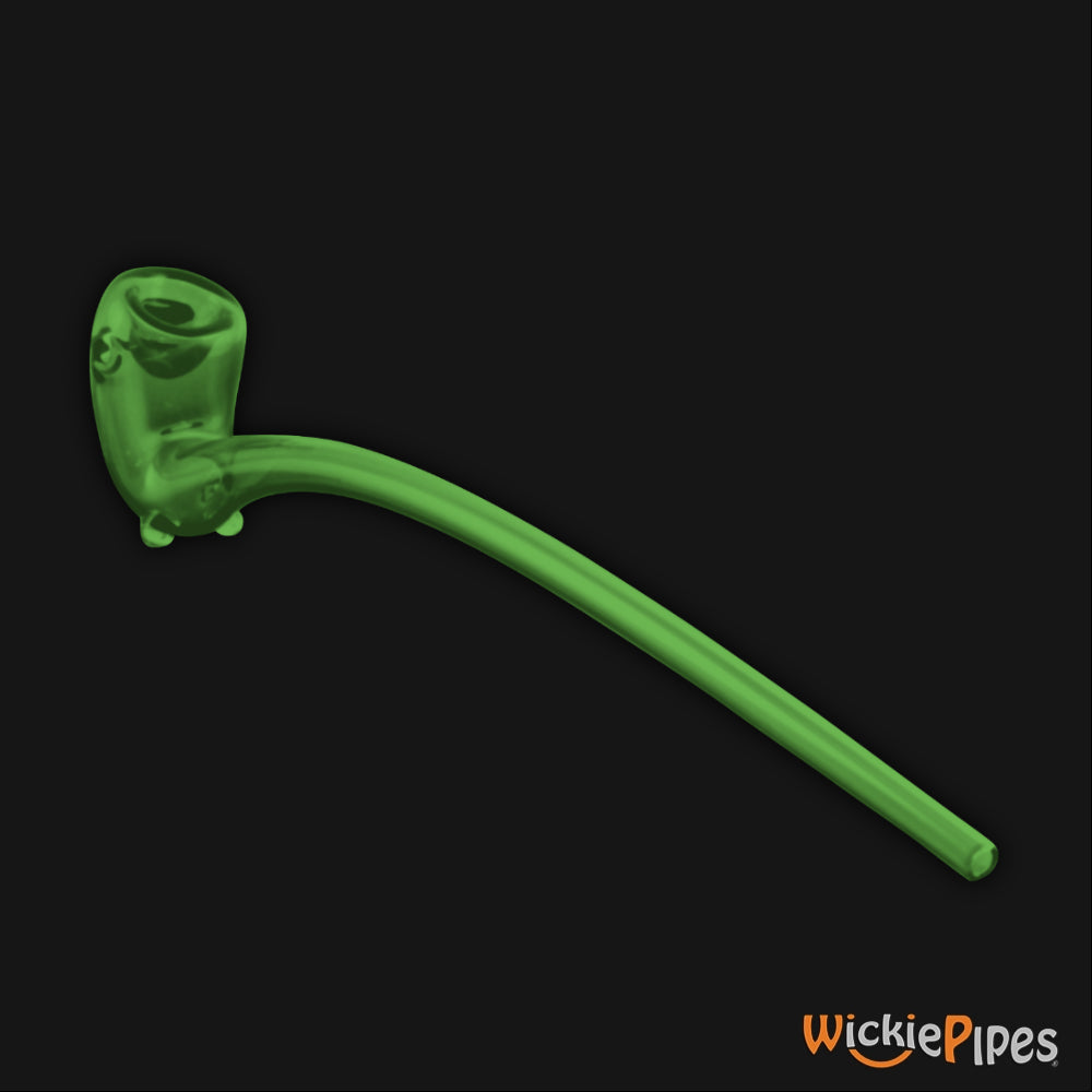 Starfish Designs Gandalf 12-Inch Glass Pipe Carb And Double Stands Clear Green.